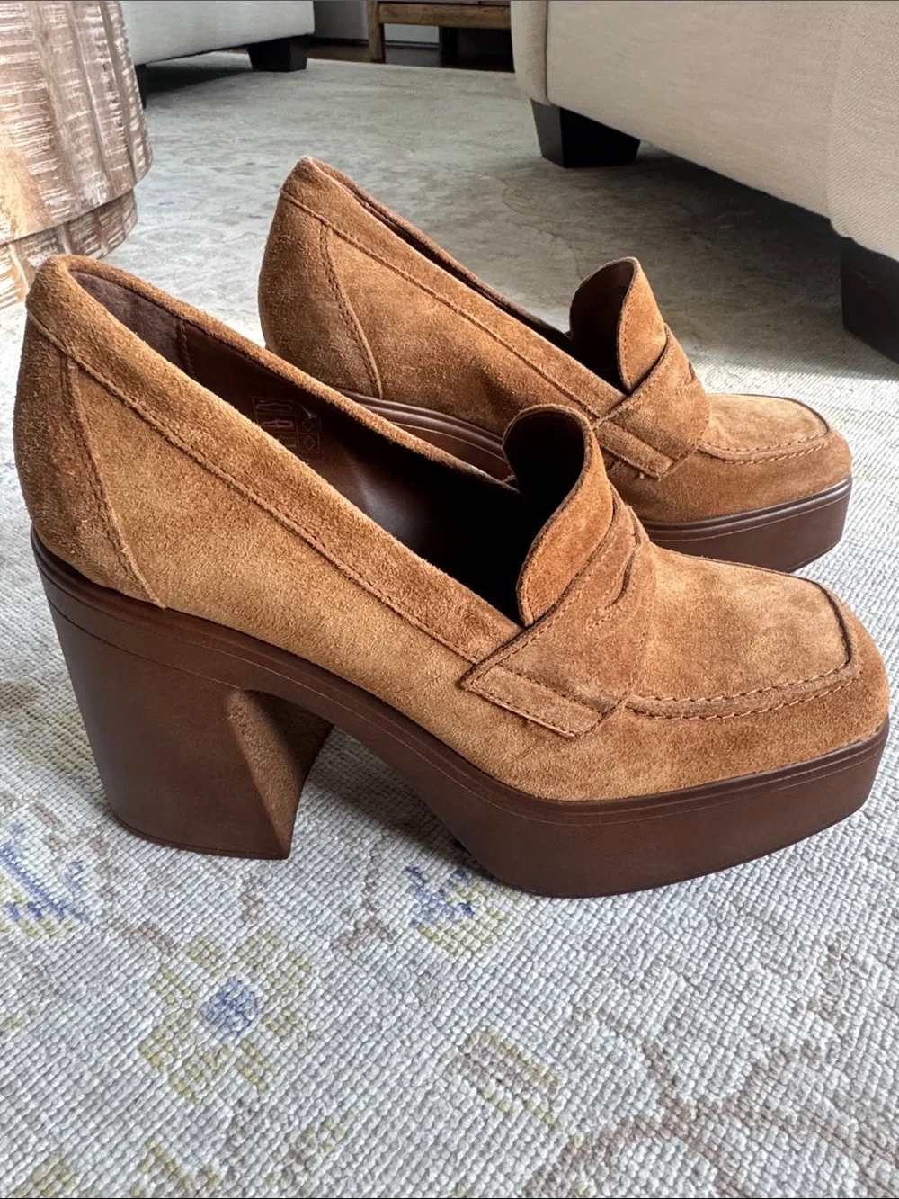 NEW FREE PEOPLE FP Collection - Zoe Platform Loafers Size 37.5